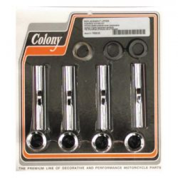 Colony, 40-99 Oberer Pushrod-Abdeckungssatz. Verchromt.